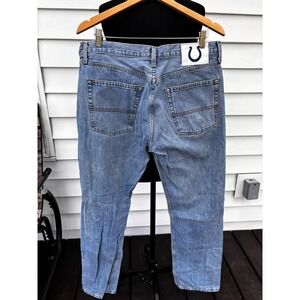 NFL Indianapolis Colts Jeans Mens 34x32 Light Wash‎ Denim Football